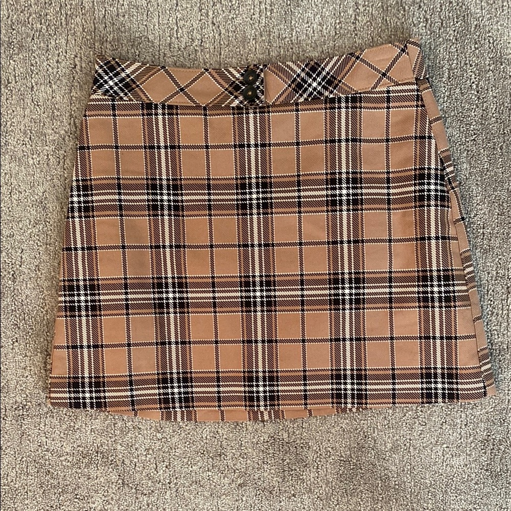 Express Plaid mini skirt